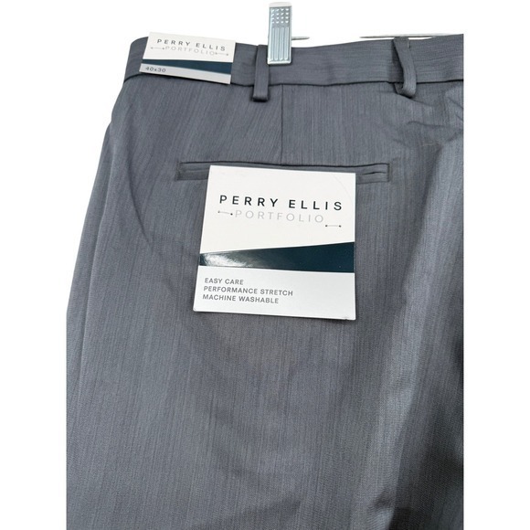 Perry Ellis Portfolio Men's Dress Pants 40X30 Old Money Career Corpcore Formal‎ - Picture 8 of 13